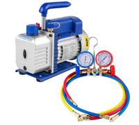 Pompe à vide VEVOR, haut débit de 4CFM, manomètre robuste, efficacité du vide ultime , 1,8CFM 1-4PSI manomètre