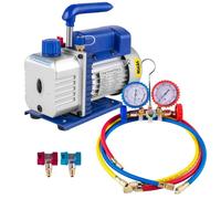Pompe à vide VEVOR, haut débit de 4CFM, manomètre robuste, efficacité du vide ultime , 3CFM 1-4PSI manomètre