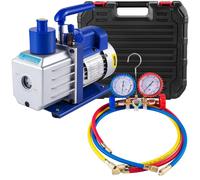 Pompe à vide VEVOR, haut débit de 4CFM, manomètre robuste, efficacité du vide ultime , 4,8CFM 1-3PSI Manomètre