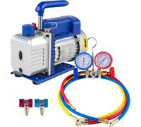 Pompe à vide VEVOR, plusieurs débits, options de performance durables, 1,8CFM 1-4PS manomètre, EU