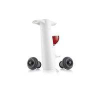Vacuvin pompe + 2 bouchons - blanc