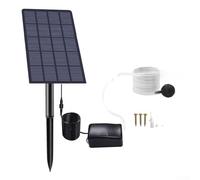 Pompe aérateur solaire 2 5W pour environnement aquatique et hydroponie avec accessoires essentiels