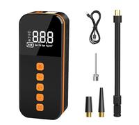 Pompe ¨¤ air portable pour voiture 150 PSI Compresseur d'air sans fil Gonfleur de pneu ¨¦lectrique portatif avec support de lumi¨¨re LED Banque d'alimentation/Fonction d'arr¨ºt automatique 5 modes de