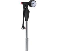 Pompe Amortisseur Vtt - Pompe Haute Pression Vtt 25 Bar / 360 Psi Pour Pneus Vélo, Fourche Et Amortisseur Avec Manomètre - 235 G, Noir/Argent