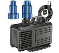 Pompe Aquarium 3800L/H (MAX) 60W Pompe a Eau, Amphibie Pompe Bassin avec 2 Buses, pour étangs, Rocailles, Jardins, Hauteur de Levage Maximale 3m