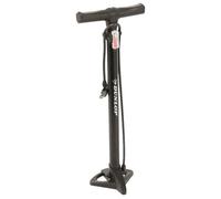 Dunlop Pompe à pied pour vélo - Double valve Presta/Dunlop/Schrader - 12 bar - 63 cm - Noir