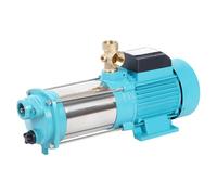 Pompe centrifuge 1300 W 9,8 bar 4000 l/h - Pompe de jardin avec interrupteur de pression et manomètre - Pompe à eau domestique pour arrosage agricole, étang, etc