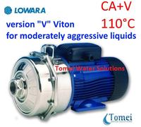 Pompe centrifuge CA120/55V3Hp FPM industrie simple liquide agressif 400V Lowara