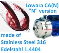 Pompe centrifuge CA70/45N1,5Hp acier316 Vin Cave Vinicole Viticulteur400V Lowara