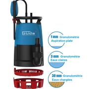 Pompe combinée 3 en 1 GS 751 - eaux chargées et eaux claires Güde G94643