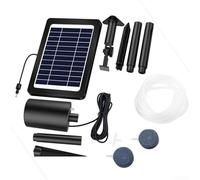 Pompe d'aérobic solaire d'extérieur pour petits bassins et piscines de jardin 6 V 3 W fournissant une aération continue avec énergie solaire