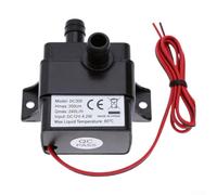Pompe d'aquarium sans balais 12 V Corps en polycarbonate inoxydable | Dimensions : 55 x 34 x 41 mm, poids : 75 g, facile à utiliser, s'adapte aux espaces restreints, entrée de sortie de 8,5 mm
