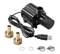 Pompe d'aquarium USB 500 l/h, pompe à eau submersible sans balais 4 W, mini pompe à eau, pompe sous-marine DC 5 V, pompe de puits pour aquarium, étang, fontaine pour animaux de compagnie, fontaine