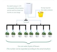 Pompe d'arrosage automatique à,contrôleur de fleurs et de plantes,dispositif d'irrigation goutte à goutte,système de minuterie,outil de jardin - Type H8