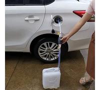 Pompe d'aspiration de liquide multifonctionnelle, pompe de transfert de carburant manuelle avec tuyau d'essence, pompe de siphon portable convenant à l'essence et autres liquides, comprend un tuyau de