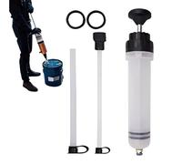 Pompe d'Aspiration d'Huile 1,5L et Seringue de - Pompe Manuelle pour Liquide de Frein, Huile de Boîte et Refroidissement | Outil Auto avec Échelle Graduée | Clip Anti-Fuite