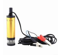 Pompe d'aspiration d'huile submersible 12 V avec filtre en acier inoxydable pour transfert d'eau et de kérosène, câble de 3 m, courant de charge 1,5 A (12 V)
