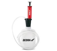 Pompe d'Aspiration Manuelle DEDRA - Capacité 1,6 Litre - Pour Huile, Carburant et Liquides Techniques - Avec 2 Tuyaux Flexibles - Idéal pour Voiture, Moto et Matériel de Jardinage