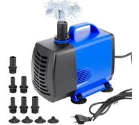 Pompe de bassin - Pompe de filtration - 45 W - 3500 l/h - Pompe à économie d'énergie - Pompe de fontaine avec 6 buses - Pompe de ruisseau - Pompe de fontaine pour étang, jardin, fontaine