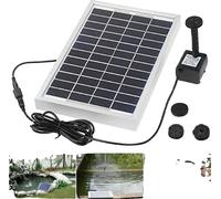 Pompe de bassin solaire, 5W d'énergie solaire, débit de 250 L/h, hauteur de pulvérisation de 60 cm