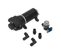 Pompe de booster Gearwell, pompe à diaphragme d'eau, pompe à haute pression auto-amorçante, 4,5 gmm 12V Grande pompe à débit pour le système d'eau domestique