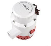 Pompe de cale CC 3700 GPH pour bateaux, yachts 12 V 24 V avec corps en plastique technique et protection d'allumage pour un pompage efficace de l'eau (G3700-80-24 (G3700-80-12 (12 V))