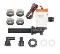 Pompe de cale de bateau 12 V 800 GPH avec 4 tamis en maille d'acier inoxydable, sortie de 19 mm, levage maximal de 4 m, pour puits vivants et réservoirs d'appâts, utilisation marine