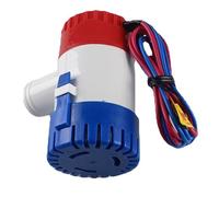 Pompe de cale électrique marine de 1 100 gph Petite pompe de cale 12/24 V, faible niveau de bruit, idéale pour étangs, piscines, spas silencieux, bateaux, caravanes, caravanes, caravanes, submersibles