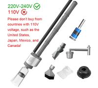 Pompe de changement d'eau d'aquarium, outil électrique de nettoyage d'aquarium, changeur d'eau sous vide, nettoyeur de gravier, pompe à filtre à Siphon 30W 220v 30W set