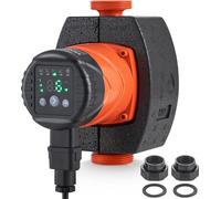 Pompe de chauffage VEVOR 8 m de hauteur de refoulement, pompe de circulation, 220 V, 60 W, 67 L/min, pompe de circulation à haut rendement, pompe de circulation d'eau automatique, filetage NPT 1-1/2 p