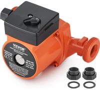 Pompe de chauffage VEVOR Hauteur de refoulement 4 m, 220 V, 72 W, 50 l/min, pompe de circulation d'eau chaude, filetage NPT 1-1/2 pouce, pompe de circulation à 3 vitesses, fonctionnement silencieux IP