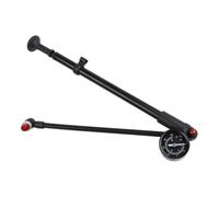 Pompe de choc pour vélo 300 PSI haute pression pour fourche de suspension pneu arrière - Alliage d'aluminium double valve VTT vélo de route outil noir (C)