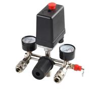 Pompe de compresseur d'air 220V/380V 90-120 psi, avec pressostat, vanne commande, régulateur décharge collecteur jauge(220v)