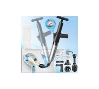 Pompe de débouchage haute pression avec indicateur de pression d'air, déboucheur d'air comprimé avec 4 ventouses, noir pour lavabo, toilettes, salle de bain, douche, cuisine