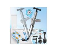 Pompe de débouchage haute pression avec indicateur de pression d'air, déboucheur d'air comprimé avec 4 ventouses, ventouse grise pour lavabo, toilettes, salle de bain, douche, cuisine