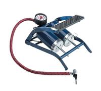 Pompe de Démarrage avec Manomètre | 2 Plongeurs | Pédale d'entretien | pour Auto | Facile à Utiliser | Compacte | Durable