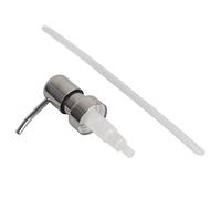 Pompe de Distributeur de Savon et Lotion en 304 Acier Inoxydable Accessoire Pompe à Distribution de shampoing Liquide avec Tube d'extension