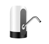 Pompe de Distribution d'eau électrique Portable pour Bouteille de 5 gallons, Pompe à Interrupteur Automatique Rechargeable par USB de 800 mAh, Tuyau de 0,5 m pour Le Camping, la (Noire)