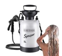 Pompe de douche de camping | Pompe de douche Voyage Compact | Manuel pour le lavage de l'arrosage du jardin de la randonnée à domicile