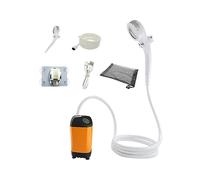 Pompe de douche électrique portative réglable numérique intelligente pour l'extérieur pour le camping, les voyages, la plage, les animaux de compagnie, la voiture