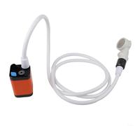 Pompe de douche portable de camping, 6 000 mAh, double vitesse, douche d'extérieur avec tuyau de 2 m, étanche, unité de voyage pour utilisation dans le jardin (orange)