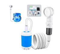 Pompe de douche portable pour camping en plein air, pompe de douche électrique rechargeable par USB, pommeau de douche électrique étanche, pompe l'eau du seau pour le camping, la randonnée, les