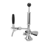Pompe de fête en forme de tonneau de bière de 10,2 cm en acier inoxydable avec pompe à air et distributeur, robinet à piston pour raccords Keg, parfait pour les pique-niques, les fêtes de famille, les