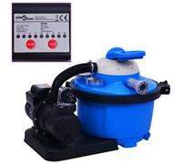 vidaXL Pompe de filtration à sable 92291 - 450 W 25 L - Minuterie électrique - Pré-filtre durable