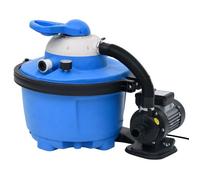 vidaXL Pompe de filtration à sable Bleu et noir 385x620x432mm 200W 25L