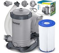 Bestway Pompe de filtration à cartouche pour piscine hors sol 9 463 L - 42 cm x 30 cm x 37 cm - Gris
