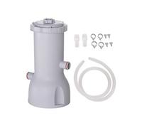 Outsunny Pompe de filtration épurateur à cartouche pour piscine hors sol 3785 L/h 90 W Blanc