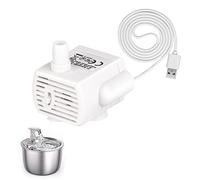 Pompe de Fontaine à Chat Chien, Pompe à Eau De Remplacement pour Animaux de Compagnie Submersible Chat à Fleurs Pompe de Rechange Ultra-Silencieux à Faible Consommation Débit d'eau réglable