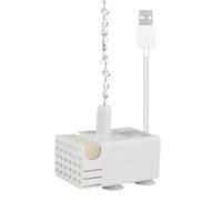 Pompe De Fontaine À Eau pour Chat - ABS 4,1x3,9x3cm | Mini Pompe D'aquarium, Système De Circulation Silencieux | Dispositif 5V 3W 150L/H pour Aquarium, Culture, Remplacement De Fontaine À