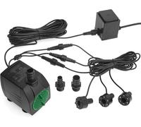 Pompe de fontaine avec 1 spot LED - Pompe de bassin - Pompe à eau - 12 V (800 lv)